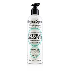 Original Sprout Natural Family Collection Natural Shampoo (For Babies & Up - Clean, Soft, Healthy Hair) 354ml/12oz