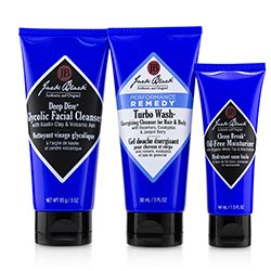 ג'ק בלק The Fresh Man Set: Deep Dive Glycolic Facial Cleanser + Clean Break Oil-Free Moisturizer + Turbo Wash Energizing Cleanser 3pcs