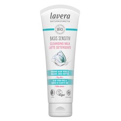 Lavera Basis Sensitiv Leche Limpiadora - Organic Aloe Vera & Organic Shea Butter (Para Piel Seca & Sensible) 125ml/4oz