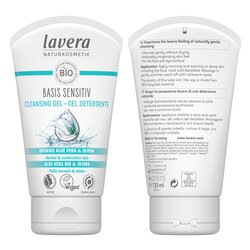 Lavera Basis Sensitiv Gel Limpiador - Organic Aloe Vera & Jojoba (Piel Normal & Mixta) 125ml/4oz