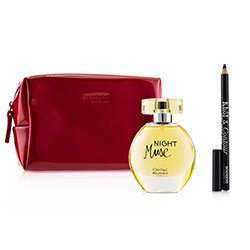 Bourjois Night Muse Coffret: Eau De Parfum Spray 50ml/1.6oz + Khol & Contour Eyeliner Pencil - #001 Noir-Issime 1.2g/0.04oz + Glossy Bag 2pcs+1Bag