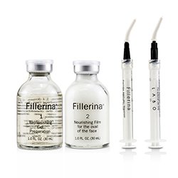 Fillerina Dermo-Cosmetic Replenishing Gel For At-Home Use - Grade 5 Plus 2x30ml+2pcs