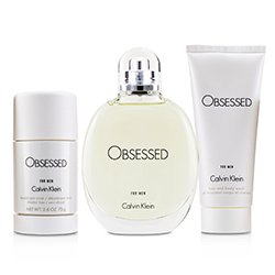 Calvin Klein Obsessed Coffret: Eau De Toilette Spray 125ml/4oz + Jabón de Cabello Y Cuerpo 100ml/3.4oz + Desodorante en Barra 75ml/2.6oz 3pcs