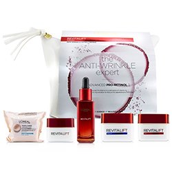 L'Oreal Revitalift Set: Fine Flowers Cleansing Wipes + Snoothing Serum 30ml+ Eye Cream 15ml +Day Cream 50ml + Night Cream 50ml 5pcs+1bag
