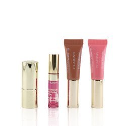 Clarins Love Your Lips Набор для Губ (2x Бальзам для Губ, 1x Губная Помада, 1x Масло для Губ) 4pcs
