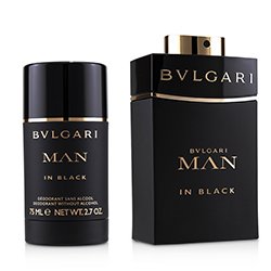 Bvlgari In Black Coffret: Eau De Parfum Spray 100ml/3.4oz + Deodorant Stick 75ml/2.7oz 2pcs