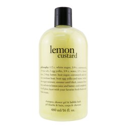 Philosophy Lemon Custard Shampoo, Shower Gel & Bubble Bath 480ml/16oz