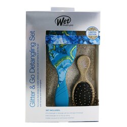Wet Brush Pro Glitter and Go Detangling Kit - # Gold 3pcs