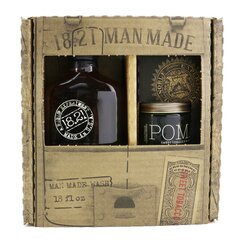 18.21 Man Made Man Made Wash & Pomade Set - # Sweet Tobacco: 1x Shampoo, Conditioner & Body Wash 530ml + 1x Hair Pomade 56.7g 2pcs