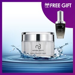 Natural Beauty Hydra-Nourish Cream 30g (Free: Lancome Genifique Advanced Youth Activating Concentrate 30ml) 2pcs
