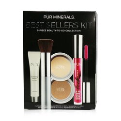 PUR (PurMinerals) Best Sellers Kit (5 Piece Beauty To Go Collection) (1x Primer, 1x Pressed Powder, 1x Bronzer, 1x Mascara, 1x Brush) - # Light 5pcs