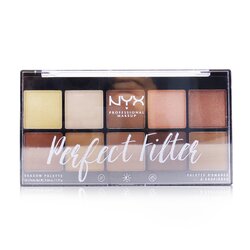 NYX Perfect Filter Shadow Palette - # Golden Hour 10x1.77g/0.06oz