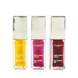 克蘭詩 Instant Light Lip Comfort Oil Trio Set (01 Honey, 02 Raspberry, 03 Red Berry) 3x7ml/0.1oz