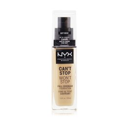 NYX أساس كامل التغطية Can't Stop WOn't Stop - # بيج ناعم 30ml/1oz