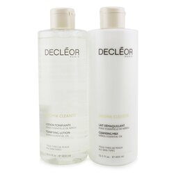 思妍麗 Aroma Cleanse Prep & Finish Cleansing Duo: Essential Cleansing Milk 400ml+ Essential Tonifying Lotion 400ml 2pcs
