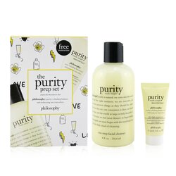 Philosophy The Purity Prep Set - Cleanse & Moisturize Duo: One-Step Facial Cleanser 236.6ml, Ultra-Light Moisturizer 15ml 2pcs