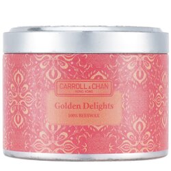 The Candle Company (Carroll & Chan) 100% Beeswax Tin Candle - Golden Delights (8x6) cm
