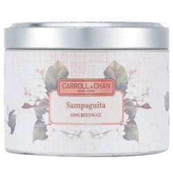 The Candle Company (Carroll & Chan) 100% Beeswax Tin Candle - Sampaguita (8x6) cm
