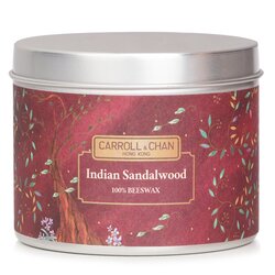 Carroll & Chan Vela en Lata 100% de Cera de Abejas - Indian Sandalwood (8x6) cm