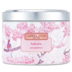 The Candle Company (Carroll & Chan) 100% Beeswax Tin Candle - Sakura (8x6) cm