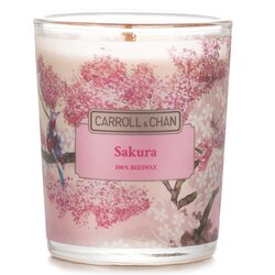 The Candle Company (Carroll & Chan) 100% Beeswax Votive Candle - Sakura 65g/2.3oz
