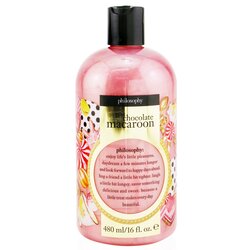 Philosophy Pink Chocolate Macaroon Shampoo, Shower Gel & Bubble Bath 480ml/16oz
