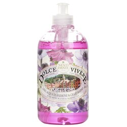 Nesti Dante Dolce Vivere Jabón Líquido Vegano - Portofino - Lino, Agua de Rosas y Lirio Marino 500ml/16.9oz