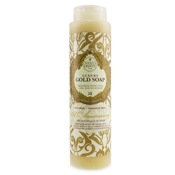 Nesti Dante 60 Anniversary Luxury Gold Soap With Gold Leaf - 24K Gold Liquid Soap (Shower Gel) (Limited Edition) 300ml/10.2oz
