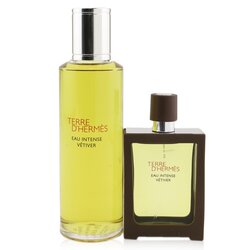 爱马仕 大地馥郁香根草香氛套装:香水EDP 30ml + 补充装 125ml 2pcs