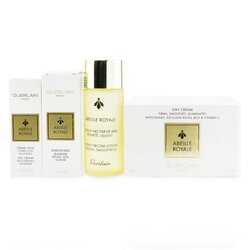 Guerlain Abeille Royale Age-Defying Programme (Set of Cream, Lotion, Oil, Eye Cream & Bag) 4pcs+1bag