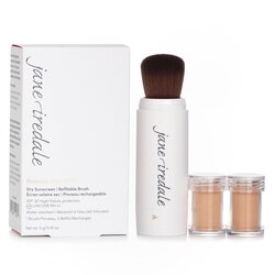 Jane Iredale Powder Me Refillable Brush (1x Brush, 2x Refills) - Golden