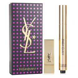 Yves Saint Laurent Set All Lights On Me (1xTouche Eclat 2.5ml/0.08oz + 1x Mini Rouge Pur Couture) - #2 (Luminous Ivory) 2pcs