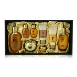 后 (皇后的秘訣) Gongjinhyang Essential Set: Balancer (150ml+20ml) + Emulsion (110ml + 20ml ) + Cream 30ml + Eye Cream 4ml + Cleanser 40ml + Mask 30ml 8pcs