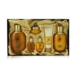 后 (皇后的秘訣) Gongjinhyang Essential Set: Balancer (150ml+20ml) + Emulsion (110ml+20ml) + Cream 10ml + Cleanser 40ml 6pcs