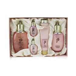 The History Of Whoo Gongjinhyang: Soo Vital Hydrating Set: Balancer (150ml+20ml) + Emulsion (110ml+20ml) + Cream 4ml + Foam Cleanser 40ml 6pcs