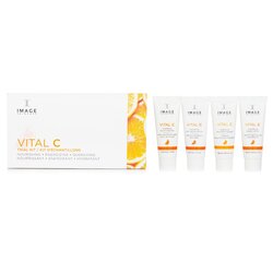 Image Vital C Trial Kit: Hydrating Facial Cleanser 7.4ml + Hydrating Anti-Aging Serum 7.4ml + Hydrating Enzyme Masque 7g + Hydrating Repair Creme 7g 4pcs