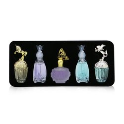 แอนนา ซุย Miniature Coffret: Fantasia EDT 5ml + Fantasia Mermaid EDT 5ml + Secret Wish EDT 5ml + Lucky Wish EDT 5ml + La Vie De Boheme EDT 4ml + Pouch 5pcs+Pouch
