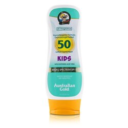 Australian Gold Lotion Sunscreen Broad Spectrum SPF 50 with Soothing Aloe Vera - For Kids (Exp. Date: 05/2021) 237ml/8oz