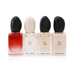Giorgio Armani Si Miniature Collection: Si Edt 7ml + Si Edp 7ml + Si Fiori EDP 7ml + Si Passione EDP 7ml 4pcs