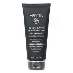 Apivita Black Detox Gelatina Limpiadora Para Rostro & Ojos 150ml/5.07oz