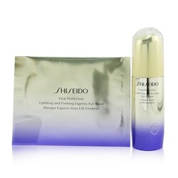 Shiseido Set Vital Perfection Uplifting & Firming Eye: Crema de Ojos 15ml + Mascarilla de Ojos 12pairs 2pcs