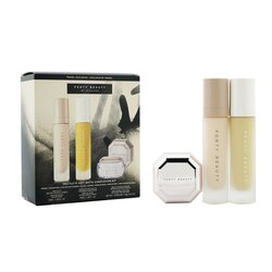 Fenty Beauty by Rihanna Kit Pro Filt'R Complejo Mate Suave: Base 32ml + Primer 32ml + Polvo Establecedor de Retoque Instantáneo 7.8g - #140 3pcs