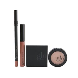 Glo Skin Beauty Desk to Datenight (Mini Sombra Quad + Rubor + Lápiz de Labios + Brillo de Labios) - # Bon Voyage 4pcs