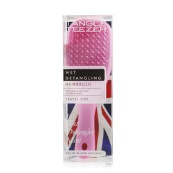 Tangle Teezer The Wet Detangling Mini Hair Brush מברשת מיני להתרת קשרים על רטוב - # Baby Pink Sparkle (גודל נסיעות) 1pc