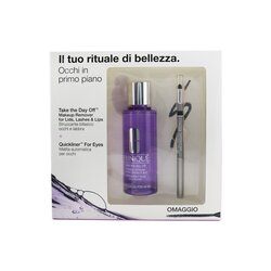 Clinique Clinique Eyes In The Foreground Set: Take The Day Off Makeup Remover 125ml/4.2oz+ Quickliner For Eyes 0.3g/0.01oz 2pcs