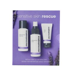 דרמלוגיקה ערכת הצלה לעור רגיש: UltraCalming Cleanser 50ml/1.7oz + UltraCalming Mist 50ml/1.7oz + Calm Water Gel 15ml/0.5oz 3pcs
