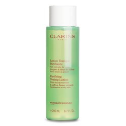 Clarins Purifying Toning Lotion with Meadowsweet & Saffron Flower Extracts - Combination to Oily Skin 200ml/6.7oz