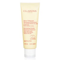 Clarins Limpiador Espumoso Hidratante Suave con Extractos de Hierbas Alpinas & Aloe Vera - Piel Normal a Seca 125ml/4.2oz