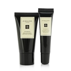 ג'ו מלון Vitamin E Hand & Lip Duo Set: 1x Vitamin E Hand Treatment - 30ml/1oz + 1x Vitamin E Lip Conditioner - 15ml/0.5oz - סט לידיים ולשפתיים 2pcs