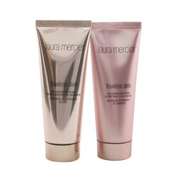 Laura Mercier Set Infusion De Rose Mask Duo: Flawless skin Mascarilla Brillo Hidratante 75g/2.5oz + Flawless skin ...(Caja Ligeramente Dañada) 2pcs